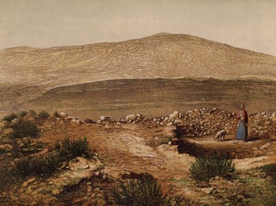 Steder nævnt i Bibelen: Jacobs brønd (chromolitho) af English School