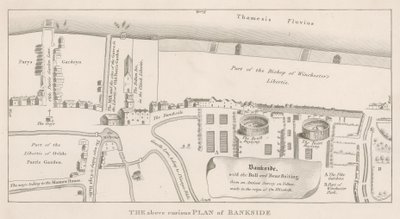 Plan over Bankside, Southwark af English School