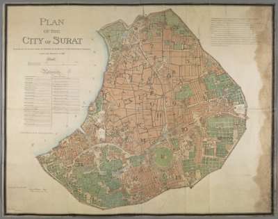 Plan for byen Surat af English School