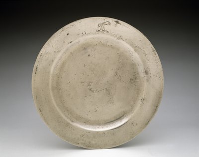 plade, c. 1750 (tin) af English School
