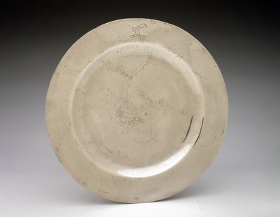 plade, c. 1750 (tin) af English School