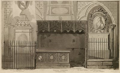 Poets Corner, Westminster Abbey, London af English School