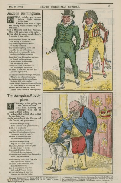 Politische Karikaturen von English School