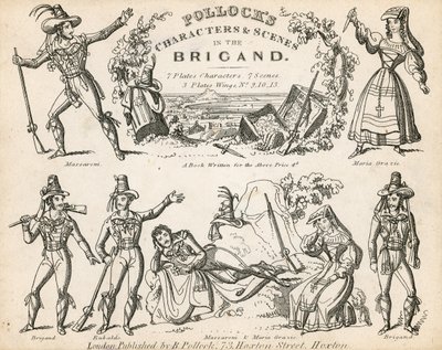 Pollocks Charaktere und Szenen in Der Brigand von English School