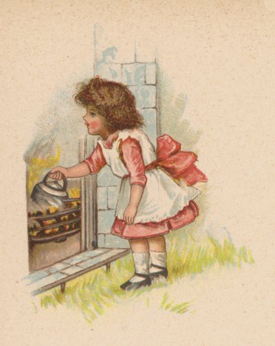 Polly Sæt Kedlen På (chromolitho) af English School