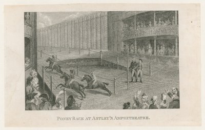 Poney Race i Astleys Amphitheatre af English School