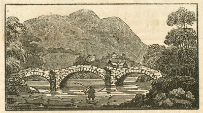 Pooley Bridge, Ullswater (gravering) af English School