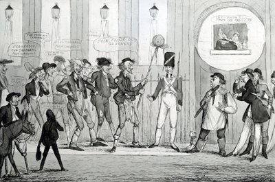 Fattige frøs ud af Gardners, 1820 af English School