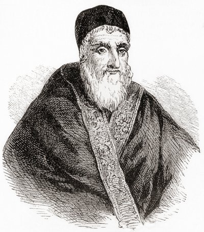 Pave Sixtus V eller Xystus V, født Felice Peretti di Montalto, fra Ward and Lock