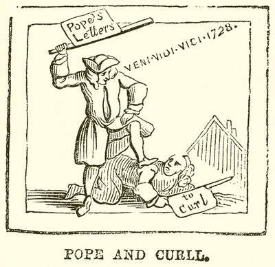 Pope og Curll af English School
