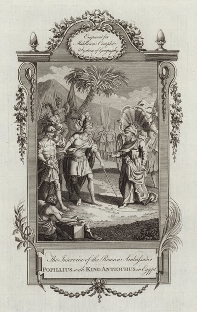 Popillius, med kong Antiochus af English School