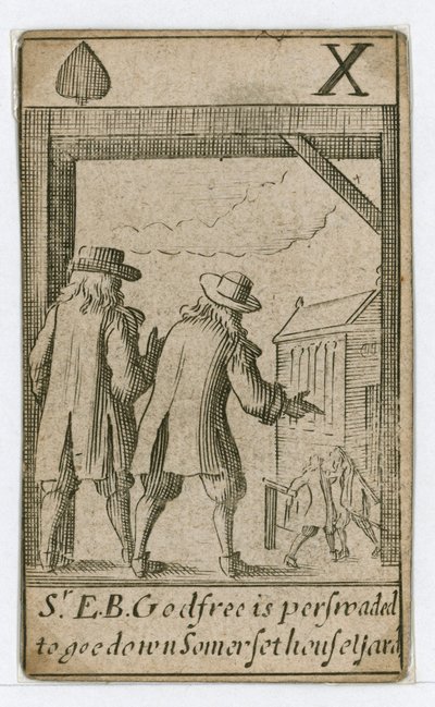 Popish Plot spillekort (gravering) af English School