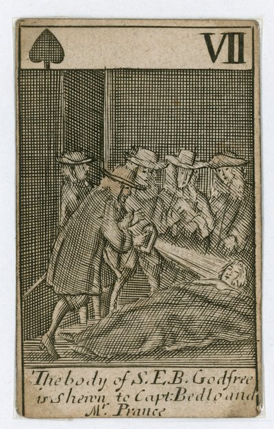 Popish Plot spillekort (gravering) af English School