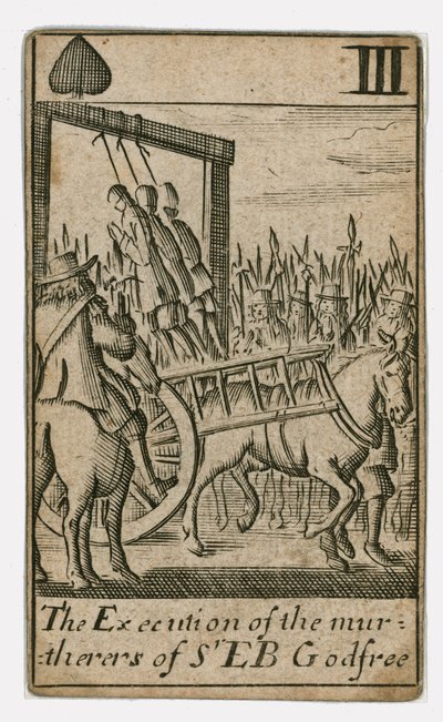 Popish Plot spillekort (gravering) af English School