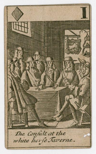 Popish Plot spillekort af English School