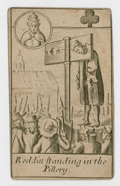 Popish Plot spillekort af English School