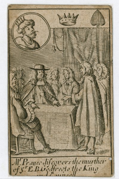 Popish Plot spillekort af English School