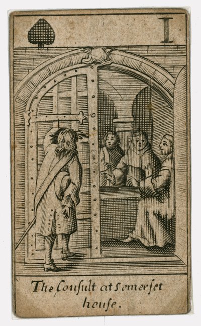 Popish Plot spillekort af English School