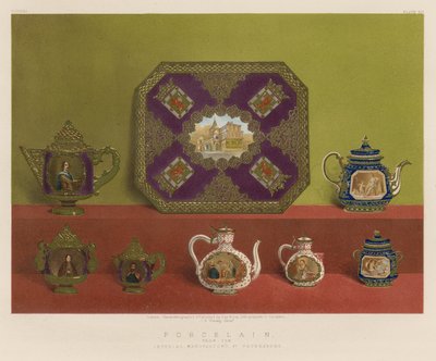 Porcelæn fra The Imperial Manufactory, St. Petersborg af English School