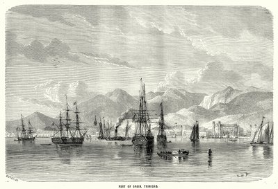 Port of Spain. Trinidad (kobberstik) af English School