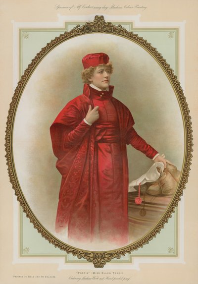 Portia, frøken Ellen Terry af English School