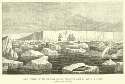Portion of the ice-wall around the South Pole, in Latitude 78° 15 South  af English School