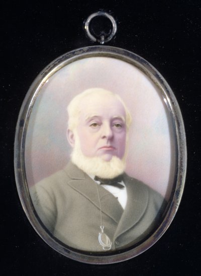 Miniatureportræt af Warren de la Rue (1815-89) af English School