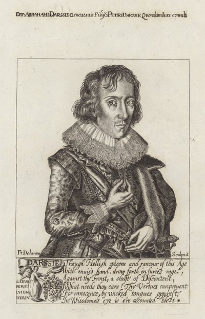 Portræt af Abraham Darssie af English School