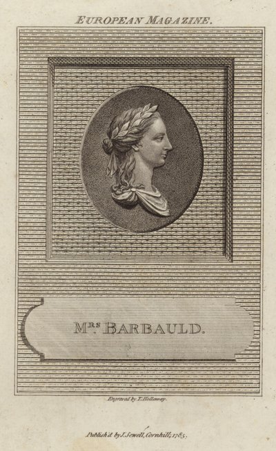 Portræt af Anna Laetitia Barbauld af English School