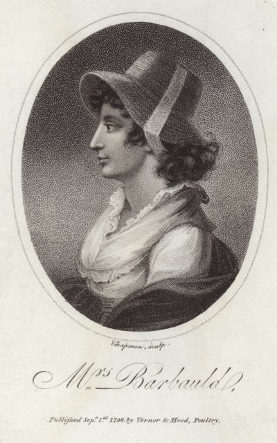 Portræt af Anna Laetitia Barbauld af English School