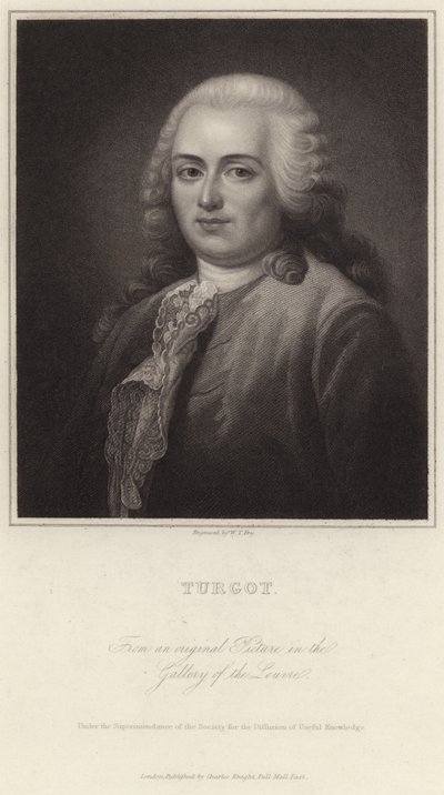 Portræt af Anne-Robert-Jacques Turgot af English School