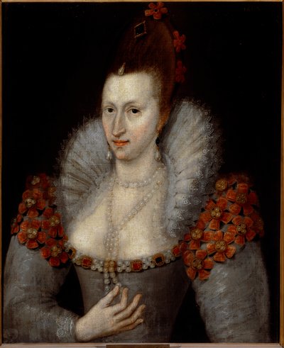 Porträt von Anne von Dänemark von English School