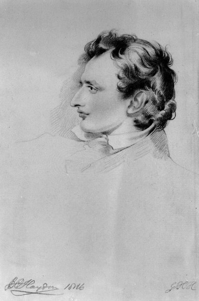 Portræt af Benjamin Robert Haydon af English School