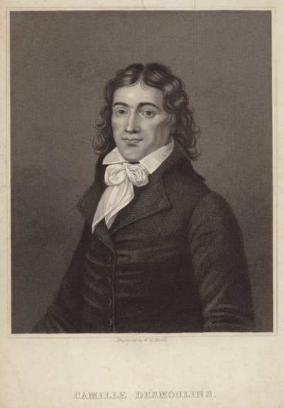 Portræt af Camille Desmoulins af English School