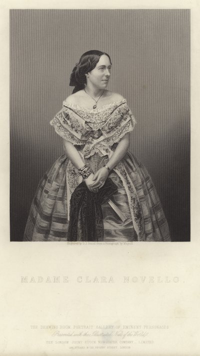 Portræt af Clara Novello af English School