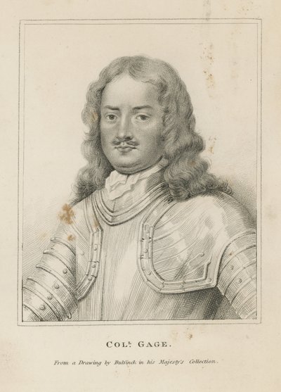 Portræt af oberst Gage af English School