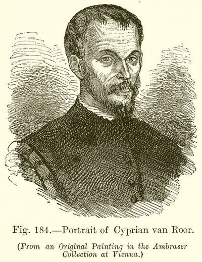 Portræt af Cyprian Van Roor af English School