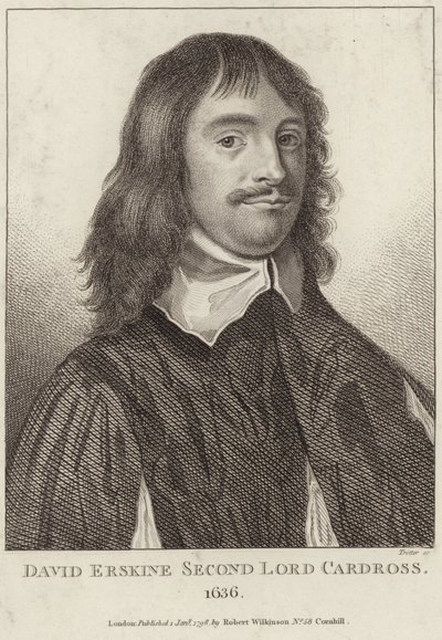 Portræt af David Erskine, Second Lord Cardross af English School
