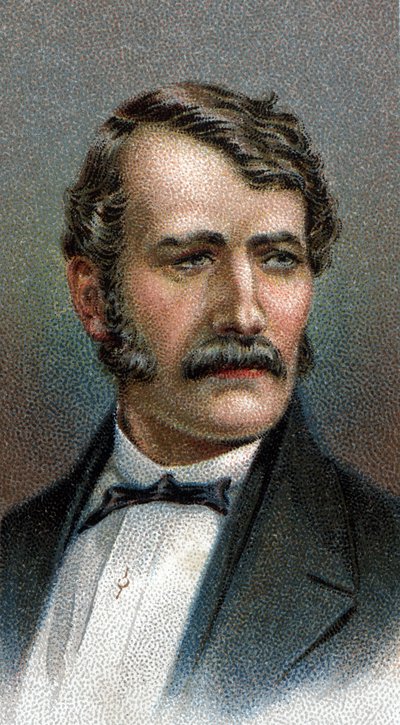 Portræt af David Livingstone af English School