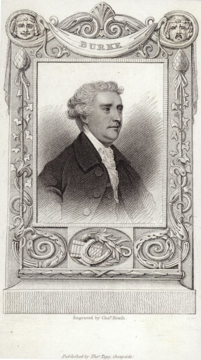 Portræt af Edmund Burke af English School