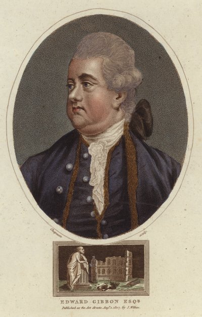 Portræt af Edward Gibbon af English School