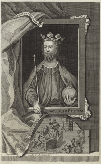 Portræt af Edward II af England af English School