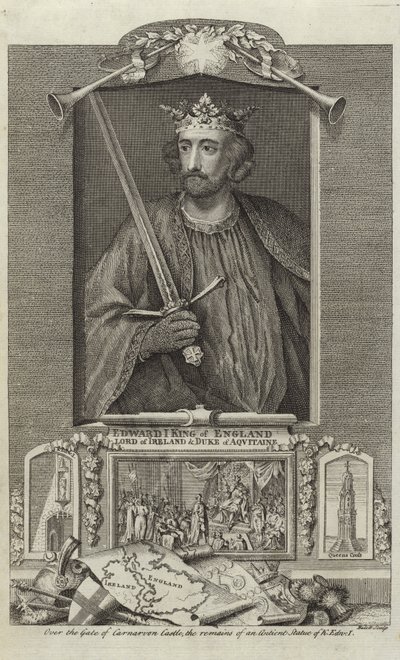 Portræt af Edward I af England af English School