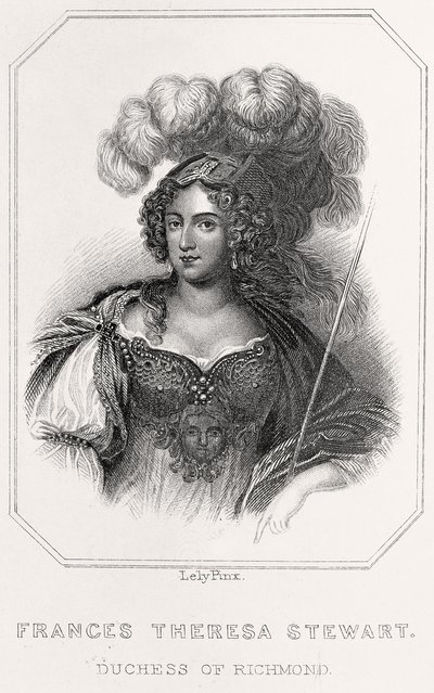 Portræt af Frances Theresa Stewart af English School