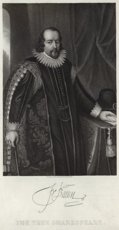 Portræt af Francis Bacon af English School