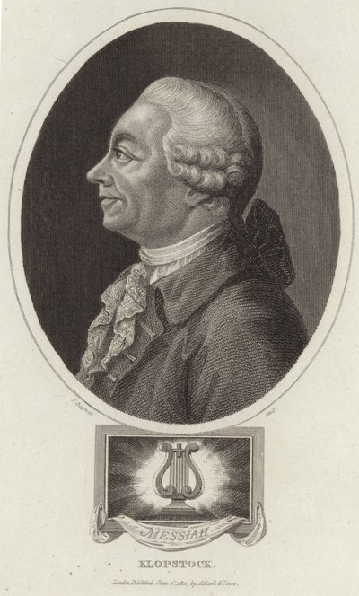 Portræt af Friedrich Gottlieb Klopstock af English School
