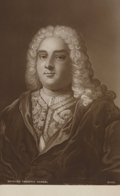 Portræt af Georg Friedrich Händel af English School