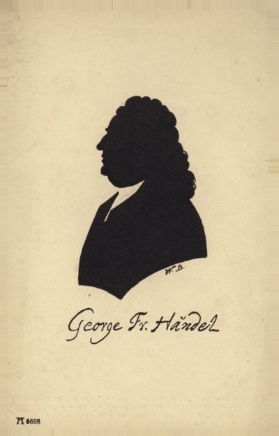Portræt af Georg Friedrich Händel af English School