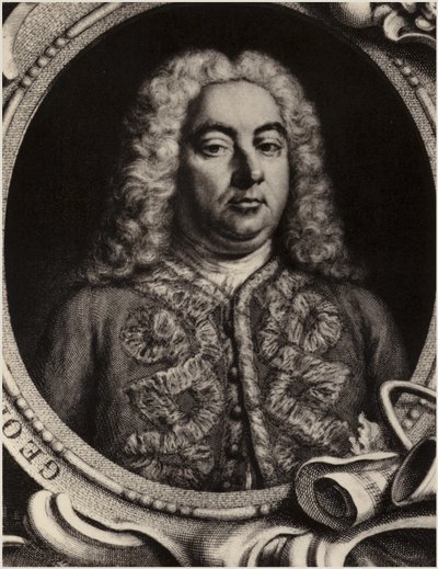 Portræt af Georg Friedrich Händel af English School
