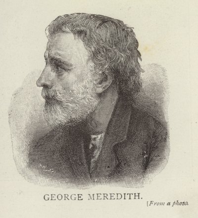 Portræt af George Meredith af English School